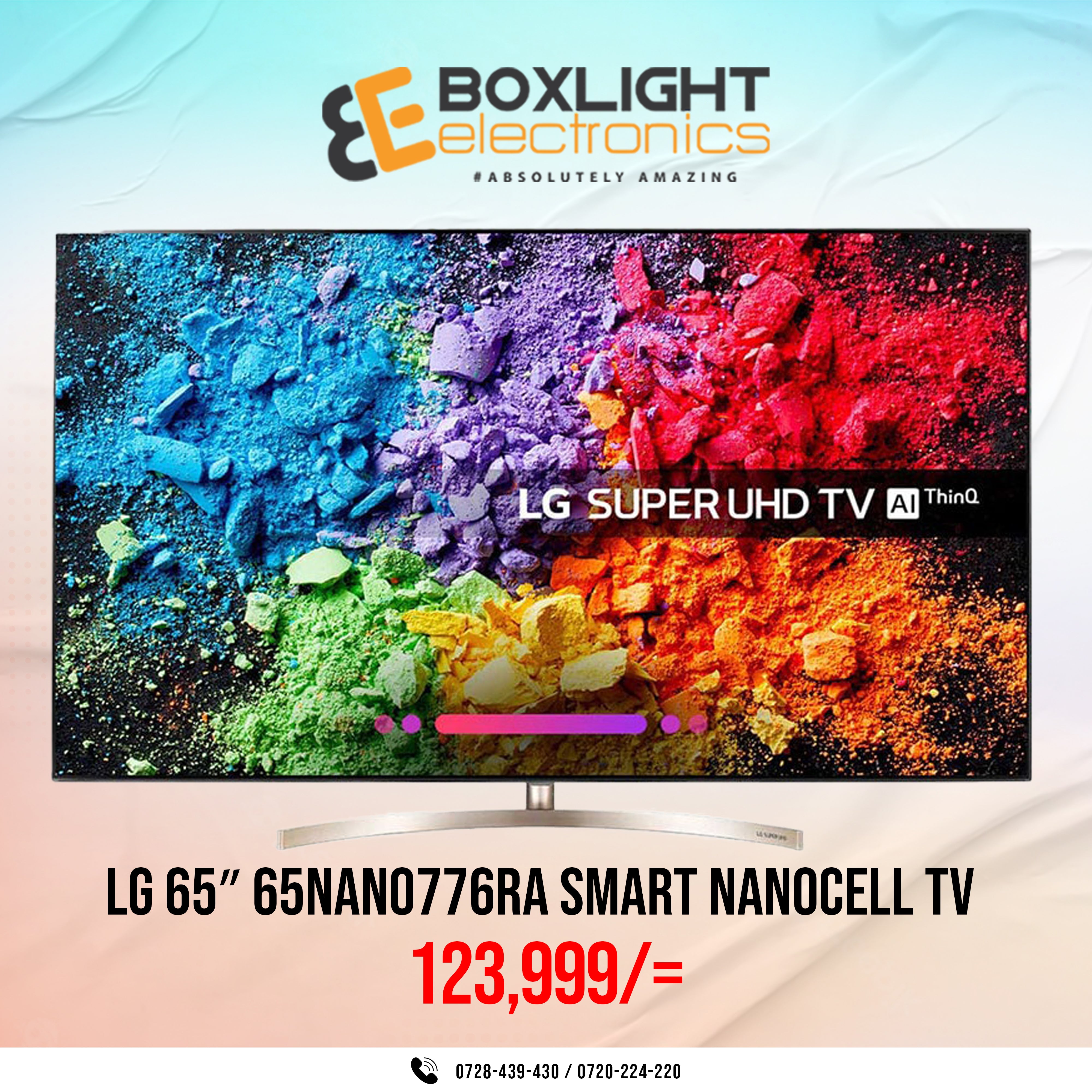 LG 65" NANOCELL TV 65NANO776RA 4K SMART, THINQ