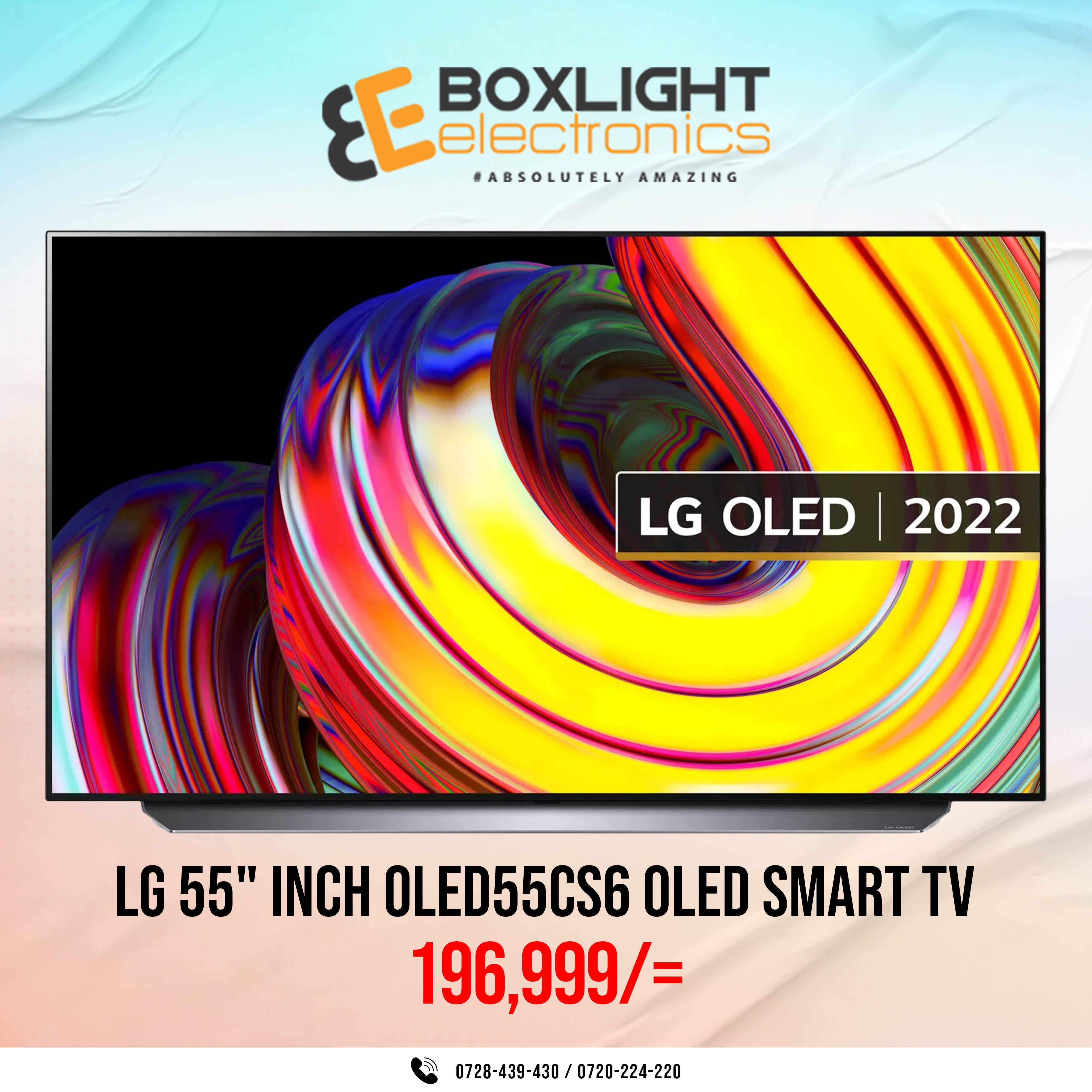 LG 55" Inch OLED55CS6 Frameless 4K Smart TV