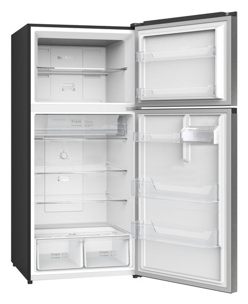 Mika Fridge, 515L, 2 Door Top Mount Freezer, No Frost (Frost Free), INVERTER Compressor, Inox Dark Matt - MRNF515XDMV