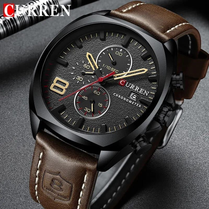 Curren Automatic Chronograph Waterproof Wrist Watch