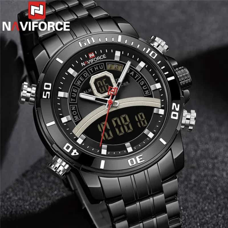 Naviforce Digital Led Waterproof luminous Men's Watch