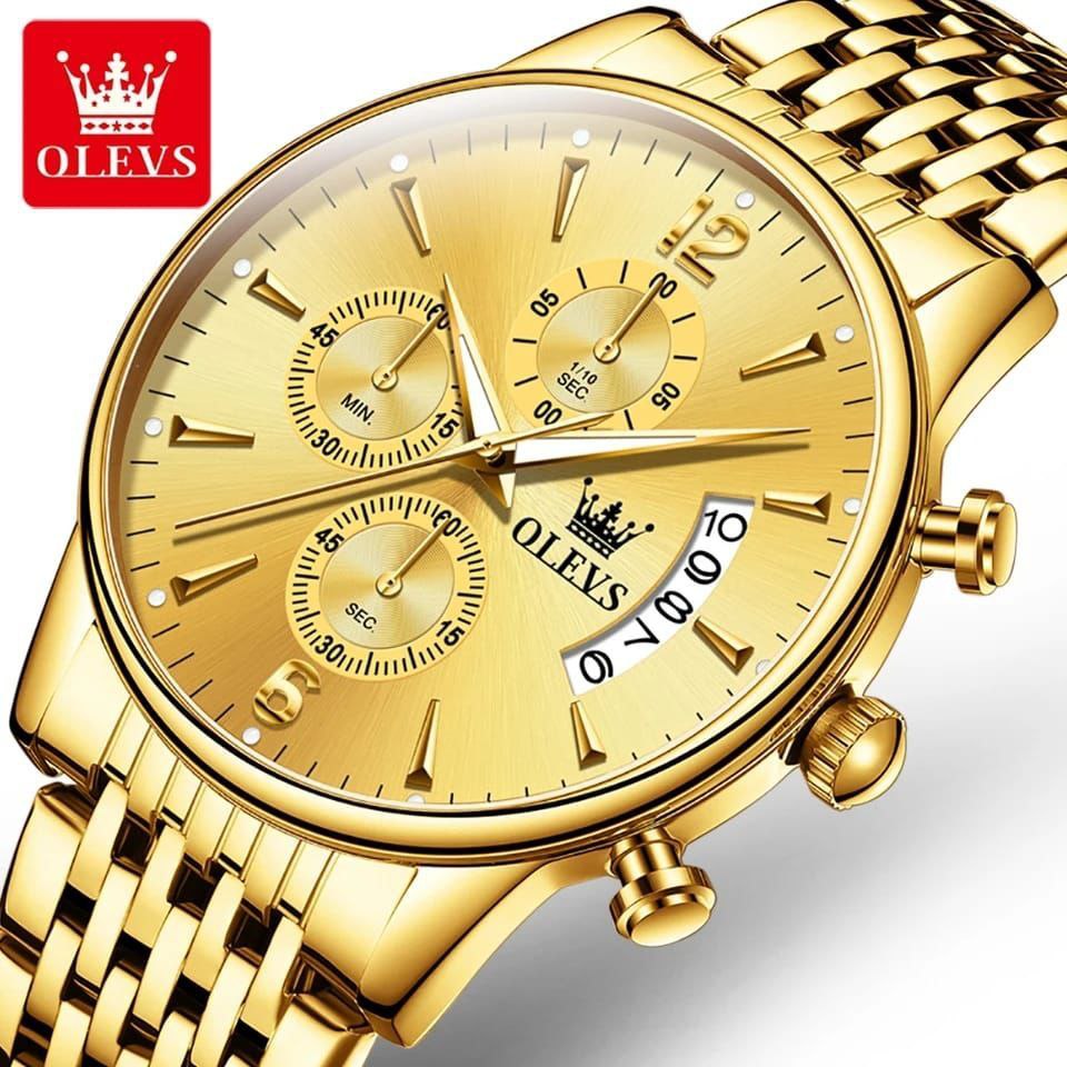 Olevs Multifunction Stainless Steel Waterproof Men's Watch