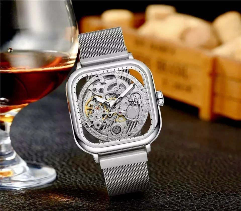 Forsining Skeleton Automatic Mechanical Wrist Watch