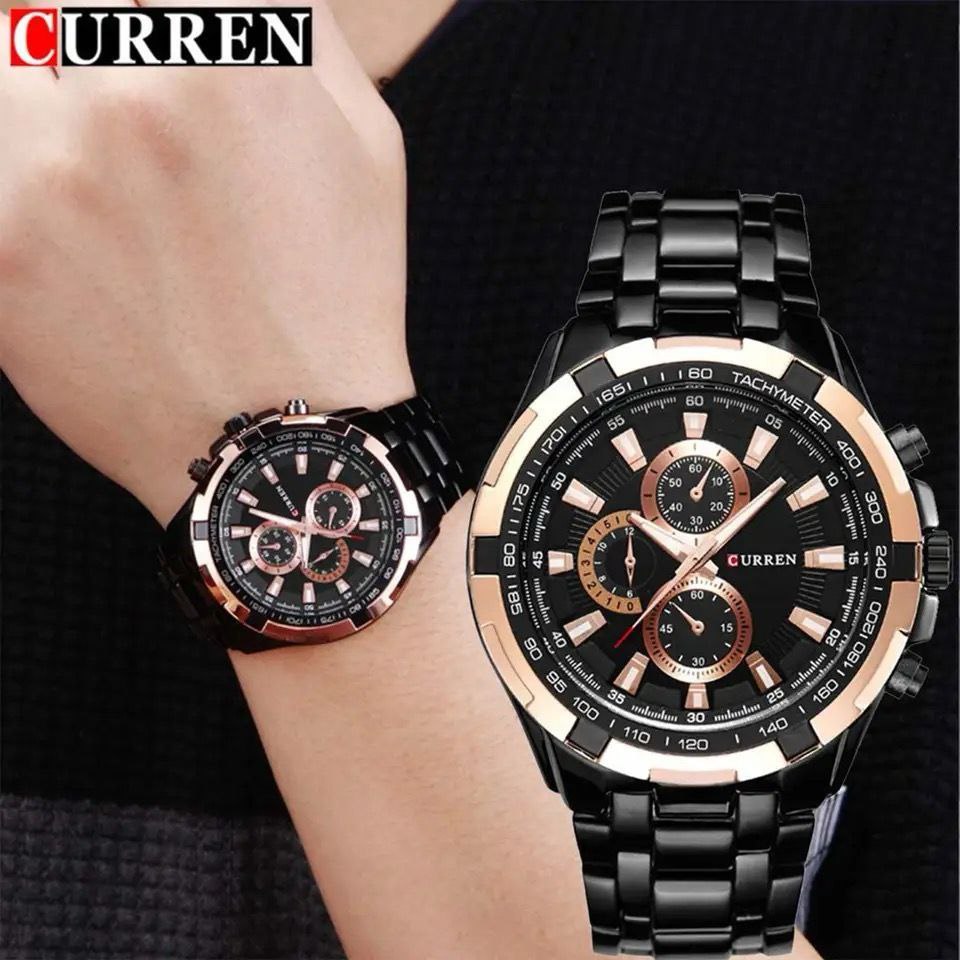 Curren Men's Stainless Steel Waterproof Watch