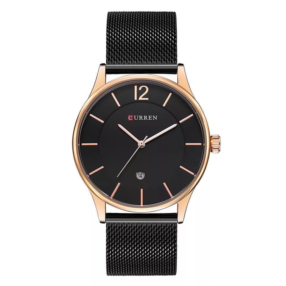 Curren Men's Watch With Calendar Black