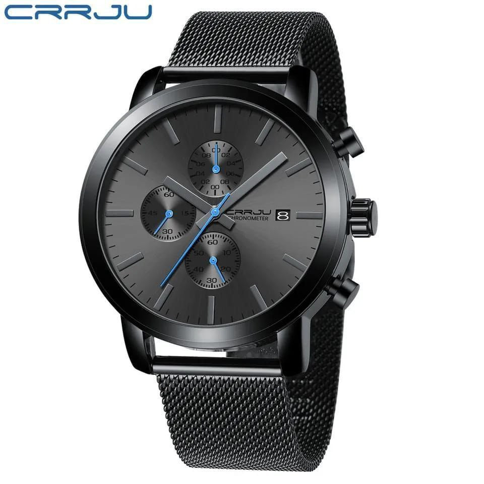 CRRJU Men's Ultra-Thin Minimalist Waterproof Watch