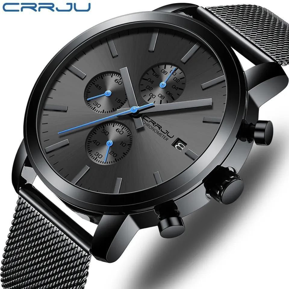 CRRJU Men's Ultra-Thin Minimalist Waterproof Watch