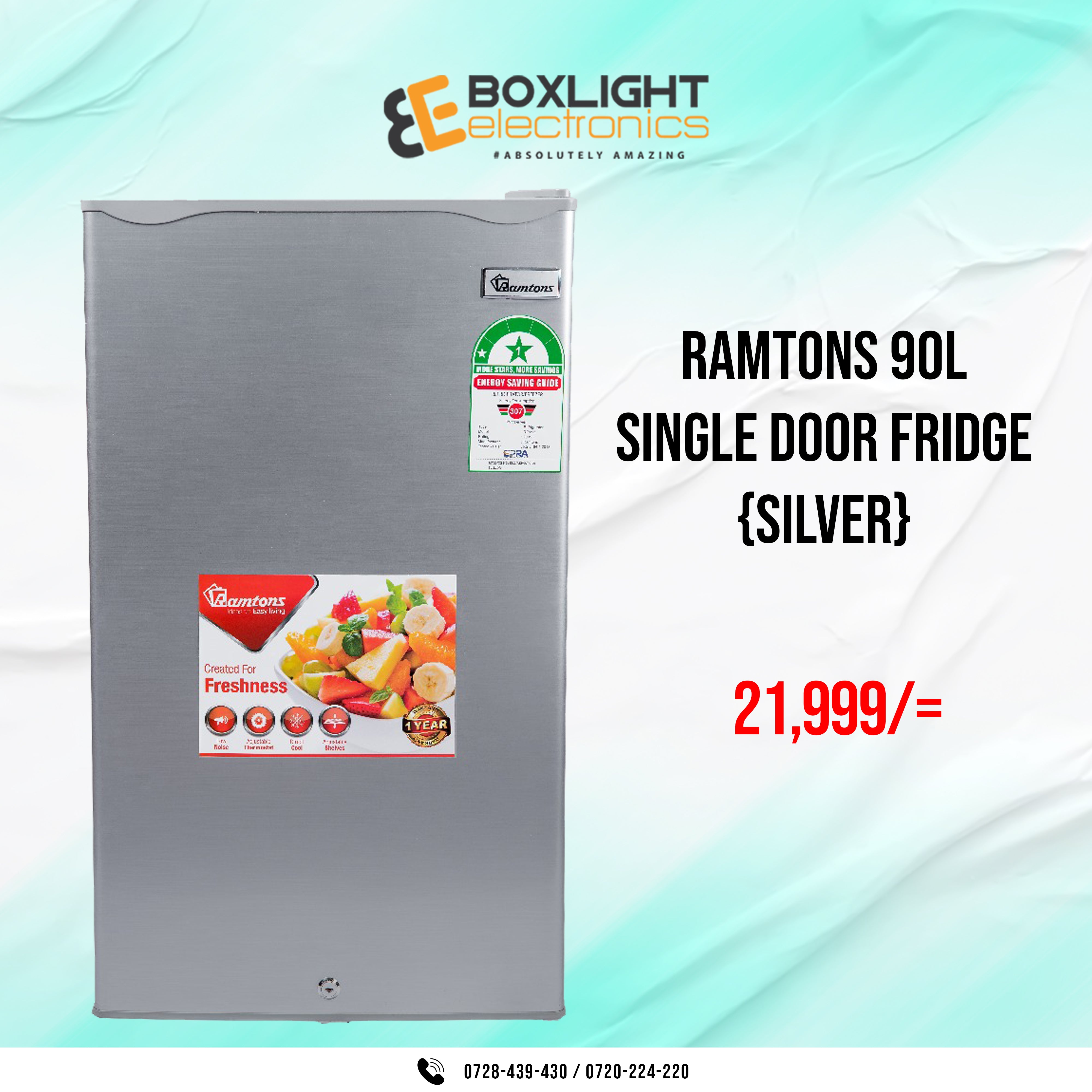 Ramtons 90 LITERS SINGLE DOOR DIRECT COOL FRIDGE, SILVER- RF/215