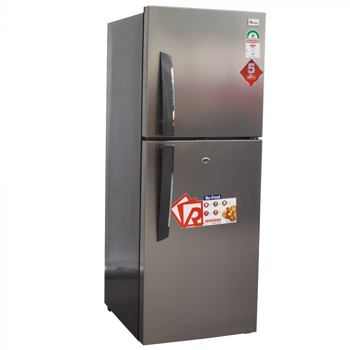 RAMTONS 196 LITRES DOUBLE DOOR NO FROST FRIDGE, SILVER- RF/239