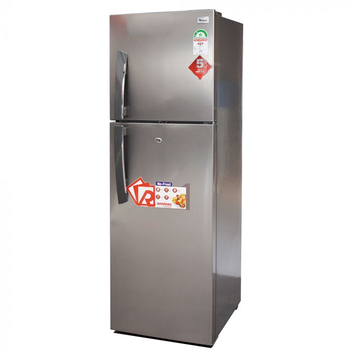 RAMTONS 243 LITRES DOUBLE DOOR NO FROST FRIDGE, SILVER- RF/317