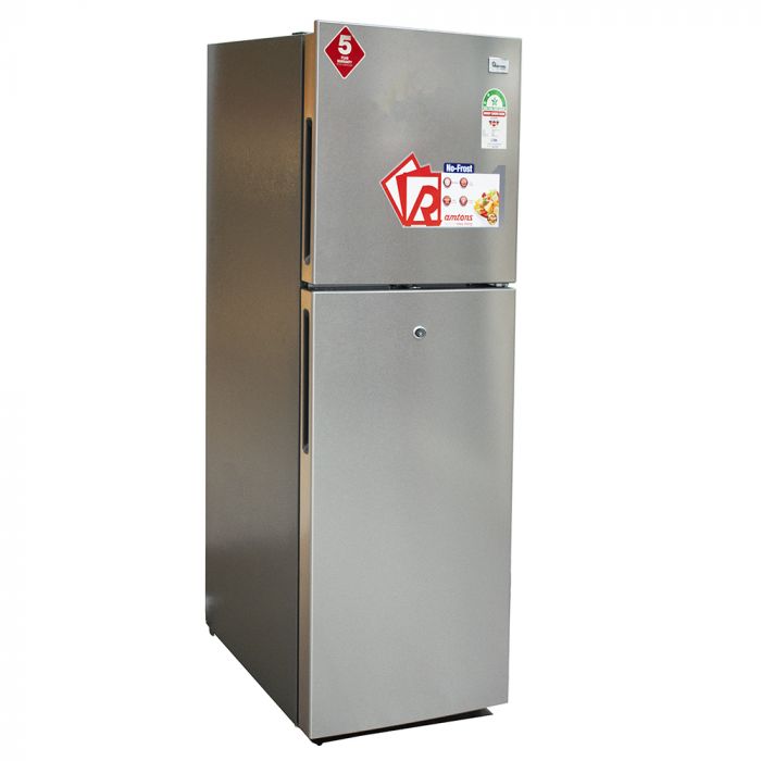 RAMTONS 188 LITRES DOUBLE DOOR NO FROST FRIDGE, SILVER- RF/329