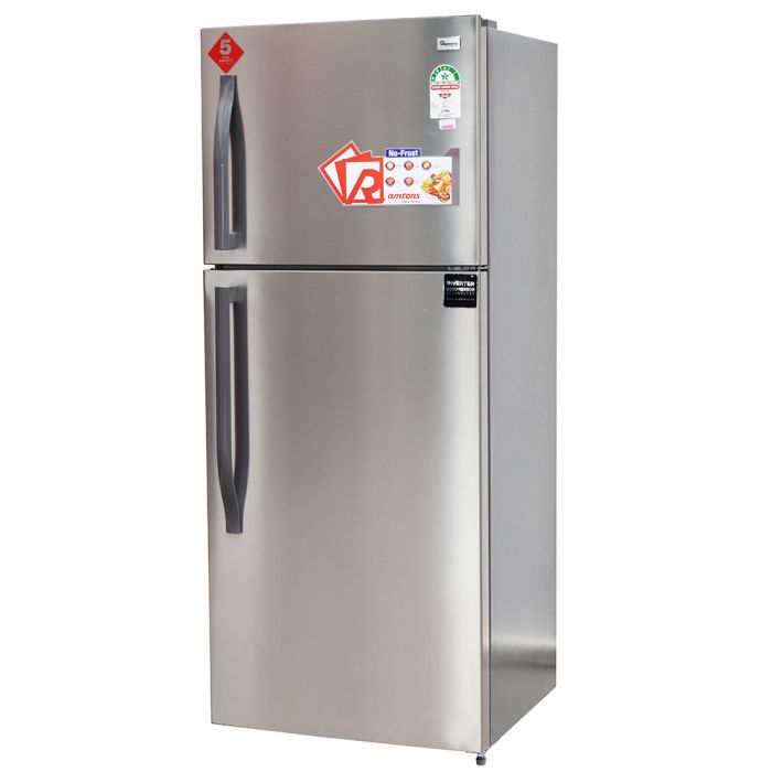 RAMTONS 378 LITRES DOUBLE DOOR NO FROST FRIDGE, SILVER- RF/331