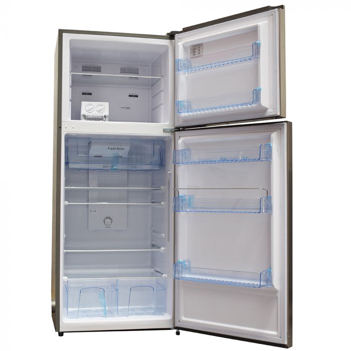 RAMTONS 378 LITRES DOUBLE DOOR NO FROST FRIDGE, SILVER- RF/331