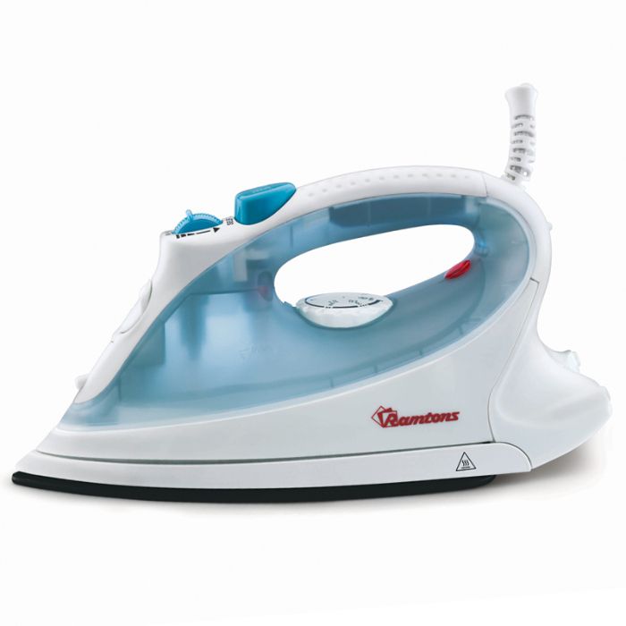 RAMTONS WHITE AND BLUE STEAM IRON-RM/187