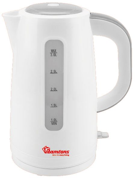 Ramtons CORDLESS ELECTRIC KETTLE 3 LITRES WHITE- RM/567