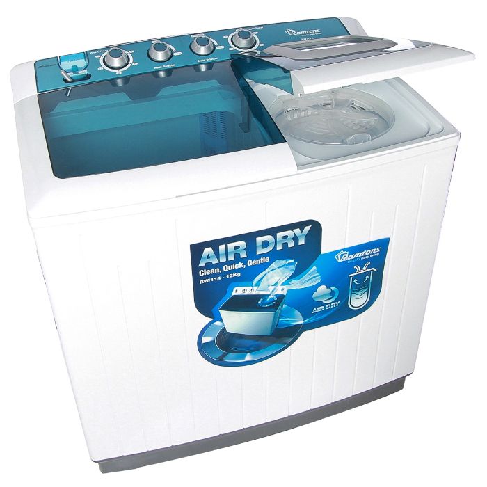 RAMTONS TWIN TUB SEMI AUTOMATIC 12KG WASHER - RW/114
