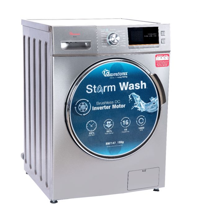 RAMTONS FRONT LOAD FULLY AUTOMATIC 10KG WASHER 1400RPM - RW/147