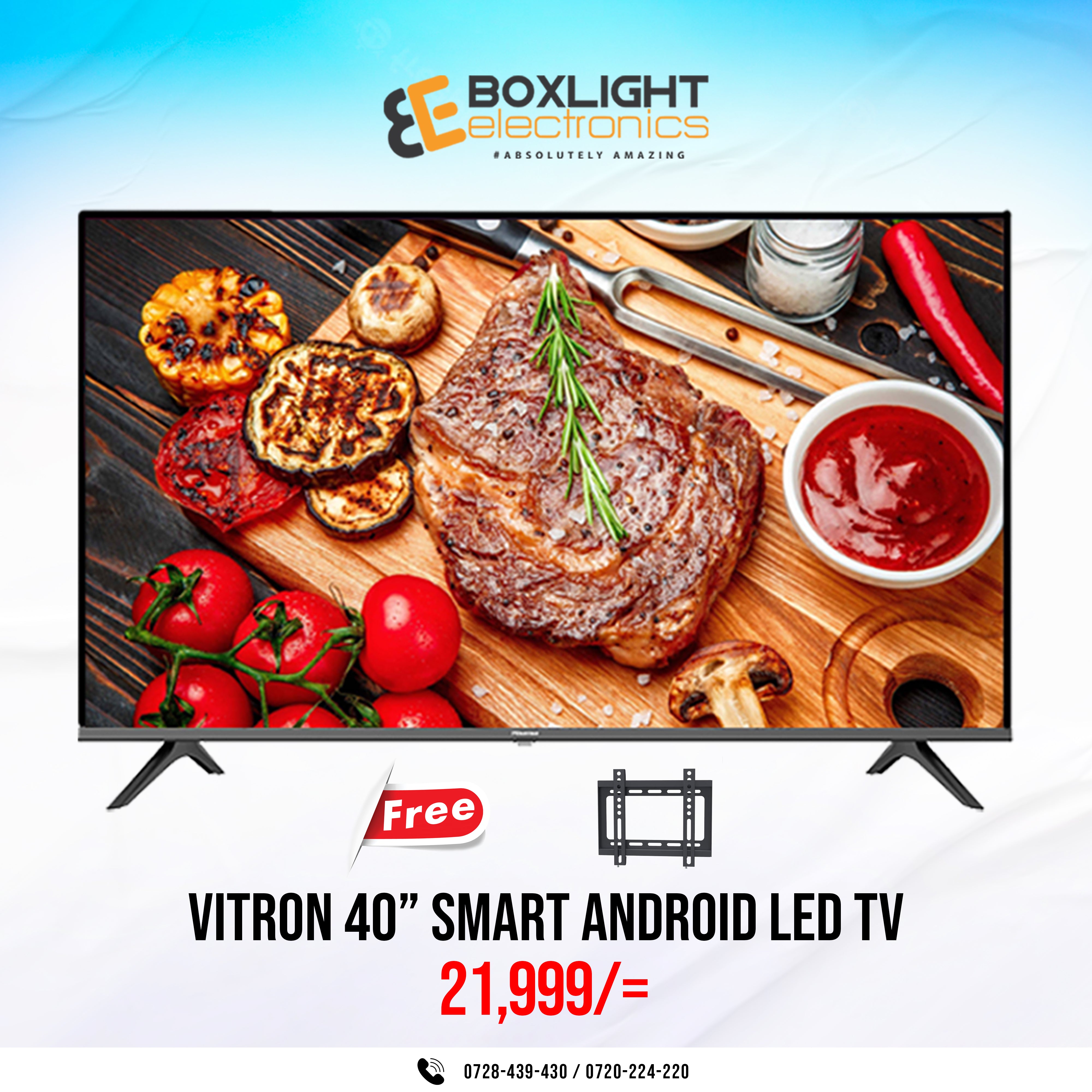 Vitron 40″ Inch Frameless Smart Android LEd Tv