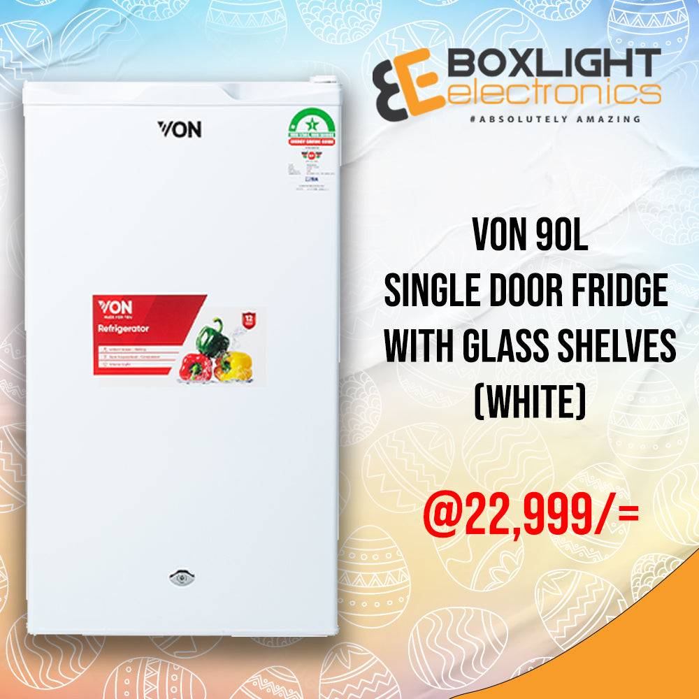 Von VARM-11DHW Mini Fridge 90L - White