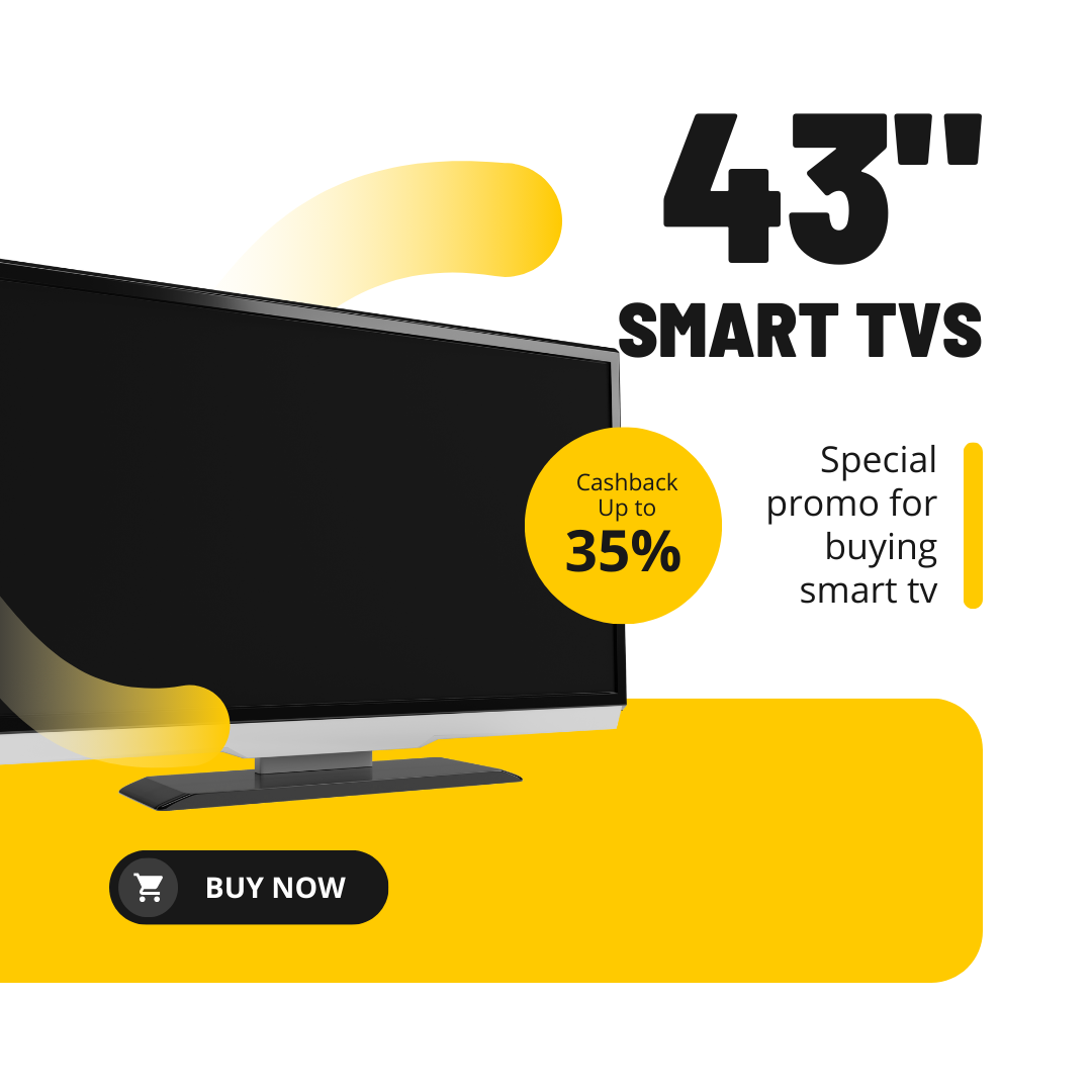 43" SMART TVS