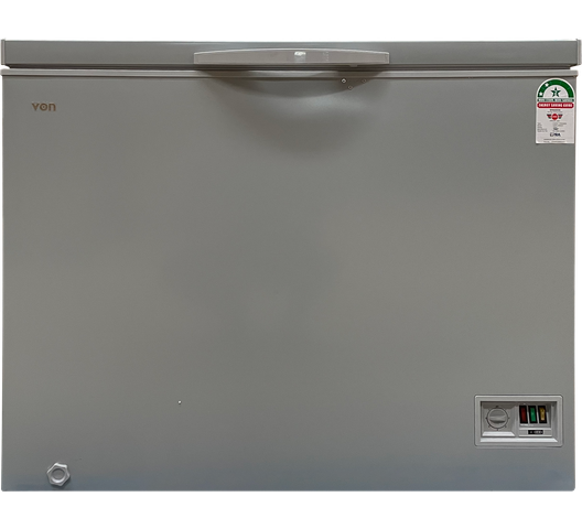 Von VAFC25DKG Chest Freezer - 252L , Grey