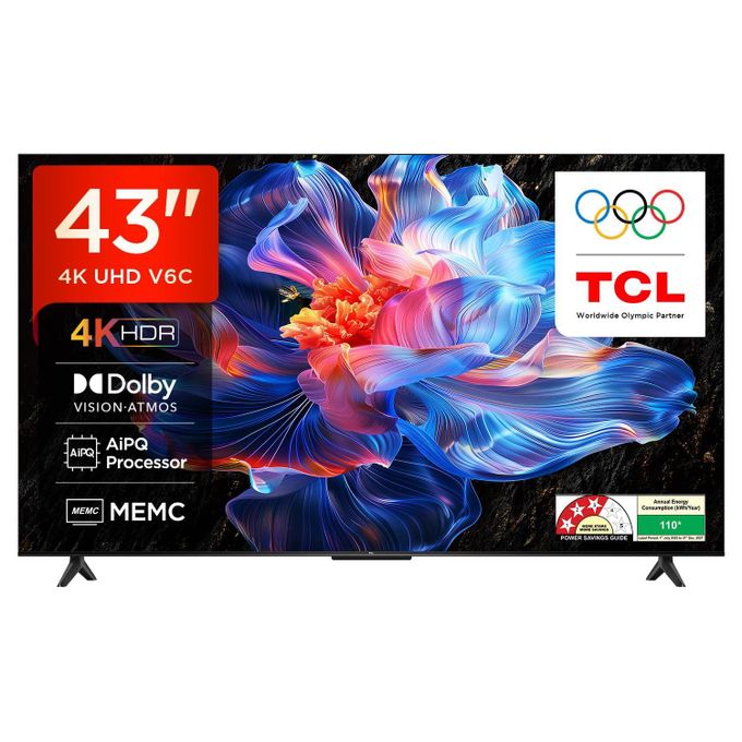 TCL 43" Inch Smart Android QLED Google TV + Free Wall Mount