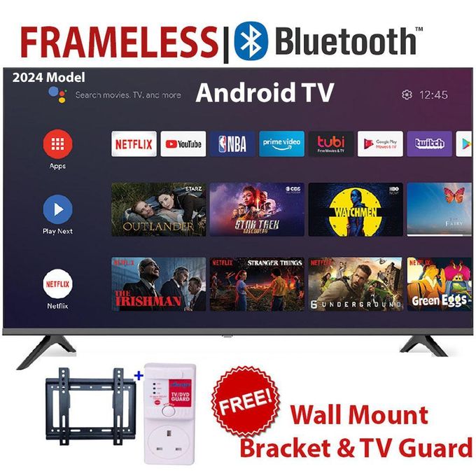 Solarmax 43" INCH FULL HD FRAMELESS SMART ANDROID ULTRA CLEAR YOUTUBE,PLAYSTORE TV