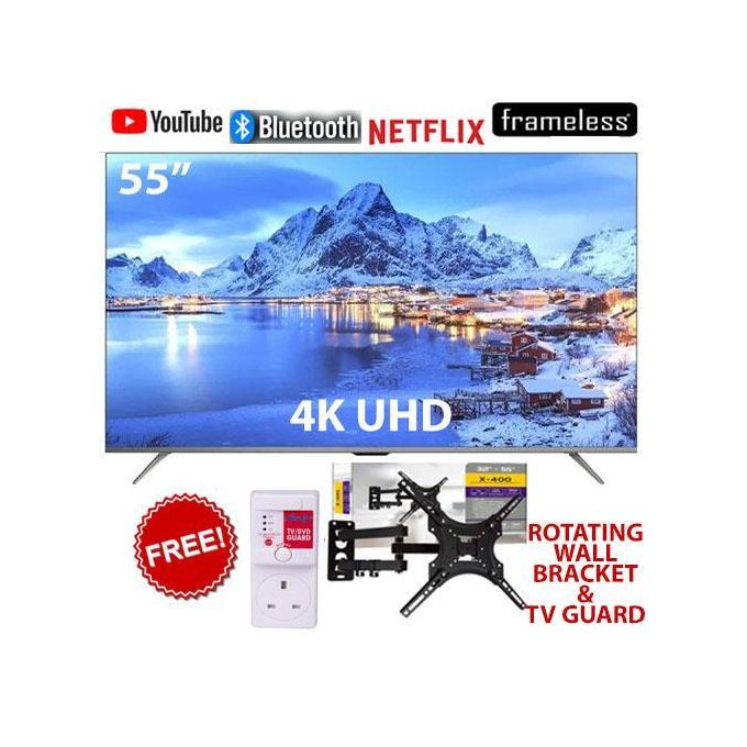 Solarmax 55" ULTRA HD 4K SMART ANDROID FRAMELESS TELEVISION