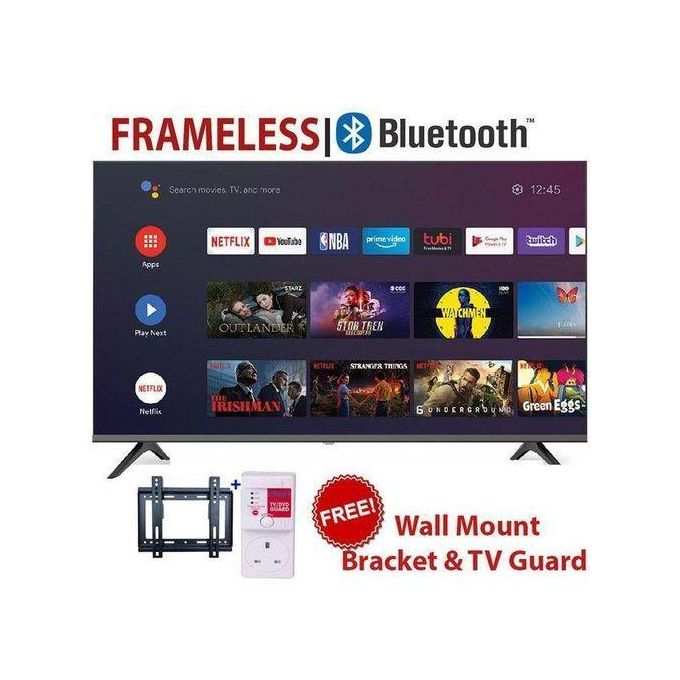 Globalstar 32" INCH SMART ANDROID & DIGITAL TV HD TELEVISION WITH INBUILT DECODER FOR LOCAL CHANNELS,BLUETOOTH CONNECTIVITY