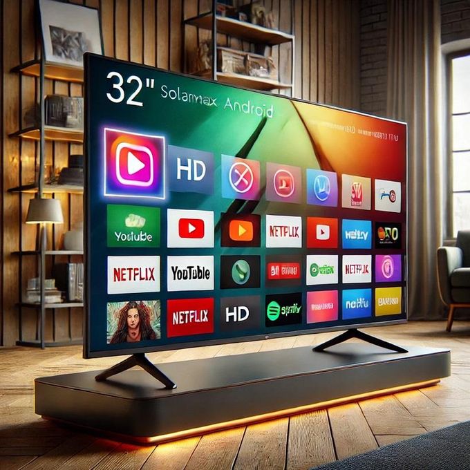 Solarmax 32” Frameless Smart Android TV – Sleek, Smart, and Powerful