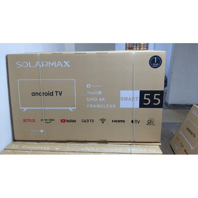 Solarmax 55 INCH Smart Android Frameless TV