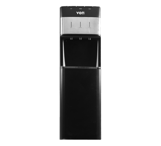 Von VADA2323K Water Dispenser Compressor Cooling, with Fridge - Black