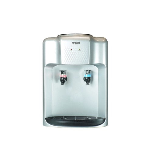 Mika Water Dispenser, Table Top, Hot & Normal, Silver & Black MWD1204SBL