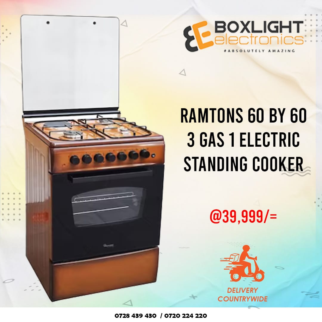 Ramtons 3G+1E 60X60cm Standing Cooker