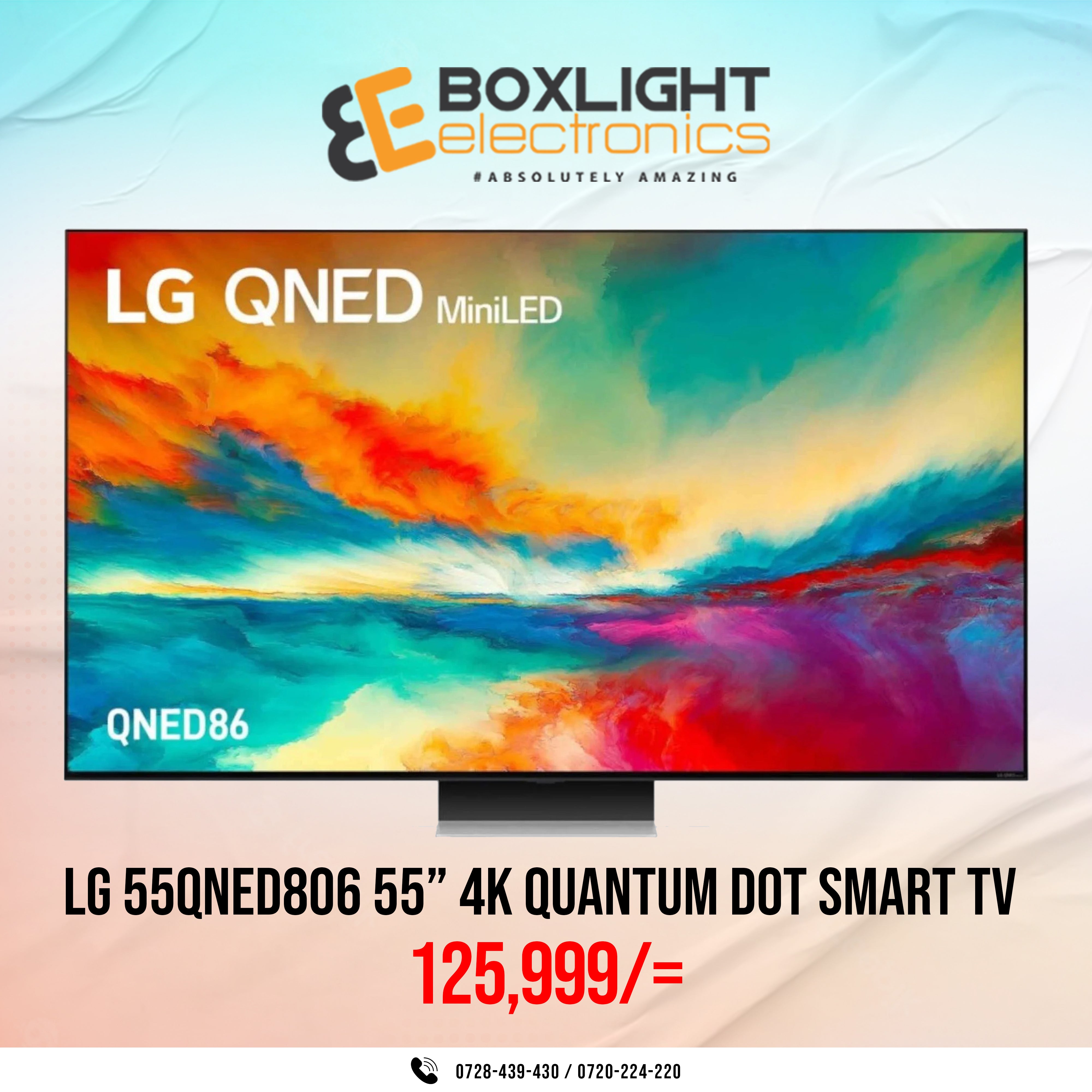 LG 55QNED806 series 55” 4K Quantum Dot Smart TV with ThinQ AI
