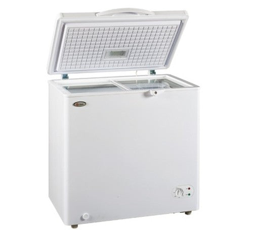 Mika Chest Freezer, 150L, Aluminum Inner, White - MCF150W
