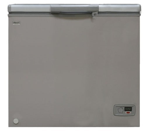 Mika Chest Freezer, 200L, Aluminum Inner, Silver Grey - MCF200SG