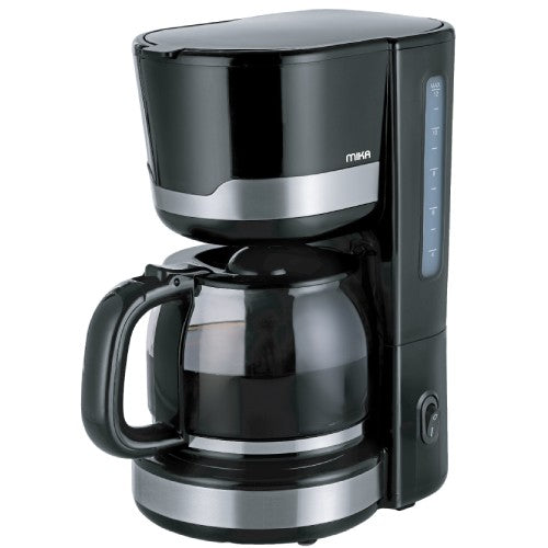 Mika Coffee Maker, Manual, 12 Cups, 1000W, Black & Stainless Steel - MCMM1002BS