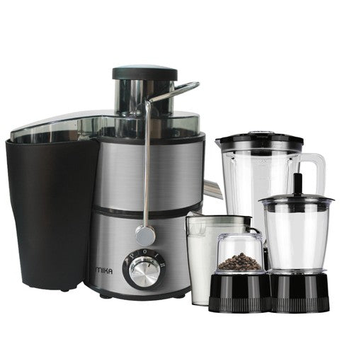 Mika Juicer, 4 in 1, 600W, Stainless Steel - MJR412X