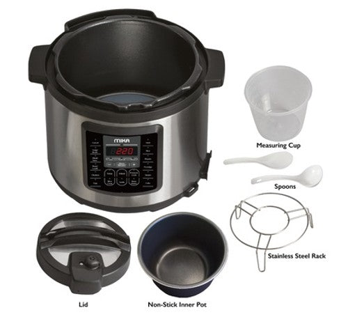 Mika Smart Pressure Cooker, 6L, SS - MPC1106