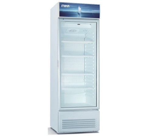 Mika Showcase Chiller, 220L, Single Door, White & Grey MSFU2201WG