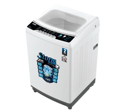 Mika Washing Machine, 7Kg, Fully Automatic, Top Load, White - MWATL3507W