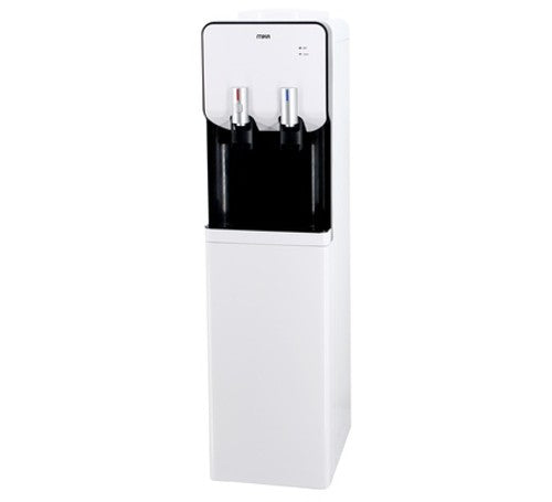 Mika Water Dispenser, Standing , Hot & Normal with Cabinet, White & Black - MWD2207WBL