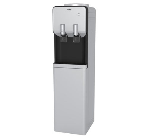 Mika Water Dispenser, Standing , Hot & Electric Cooling, with Cabinet, Silver & Black - MWD2302SBL