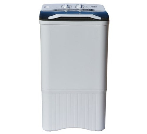 Mika Washing Machine, 6kg, Semi Automatic, Single Tub, White & Grey - MWSTS2106