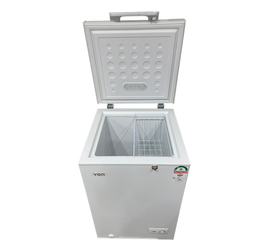Von VAFC10DHW Chest Freezer, 98L - White
