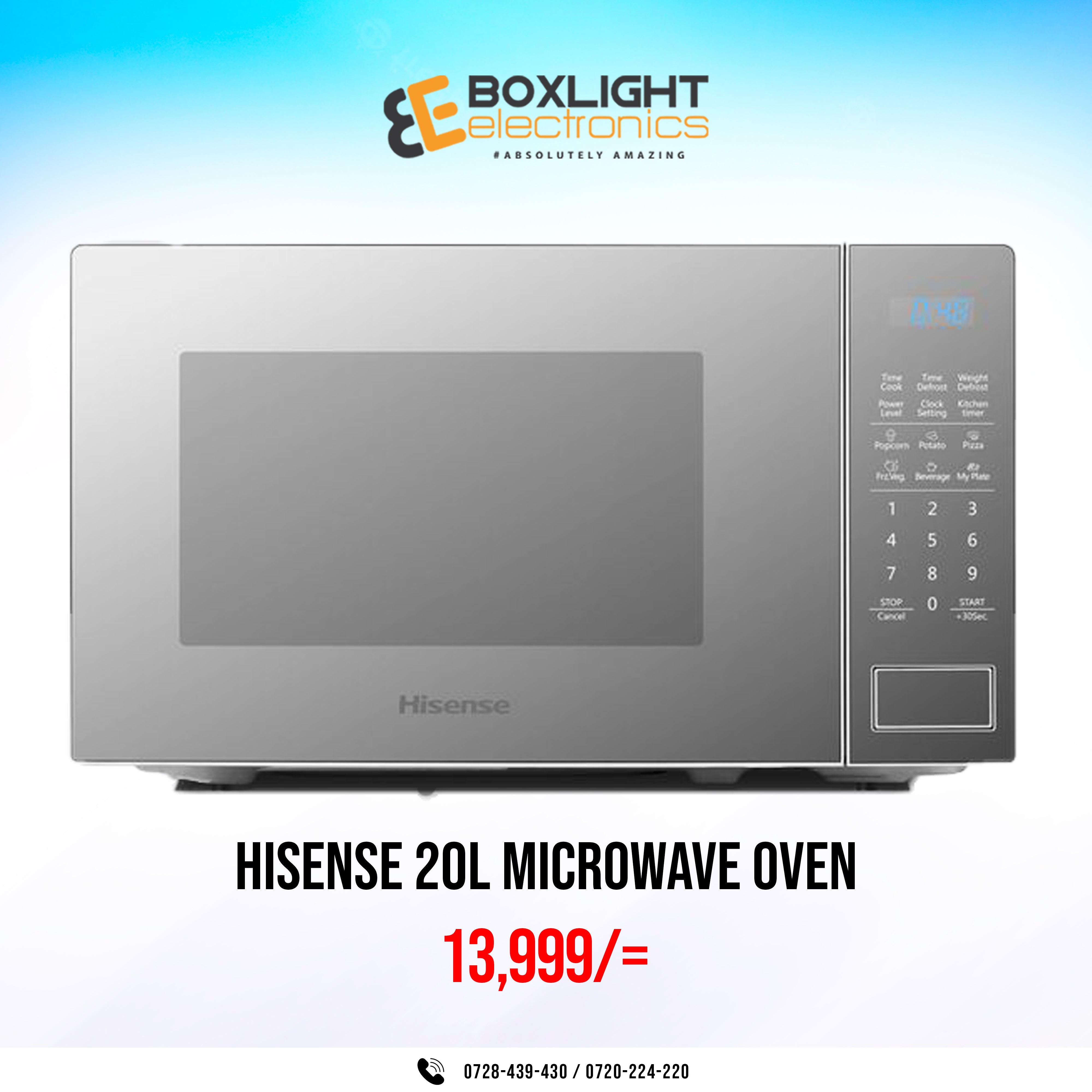 Hisense 20L Microwave Oven H20MOMS11