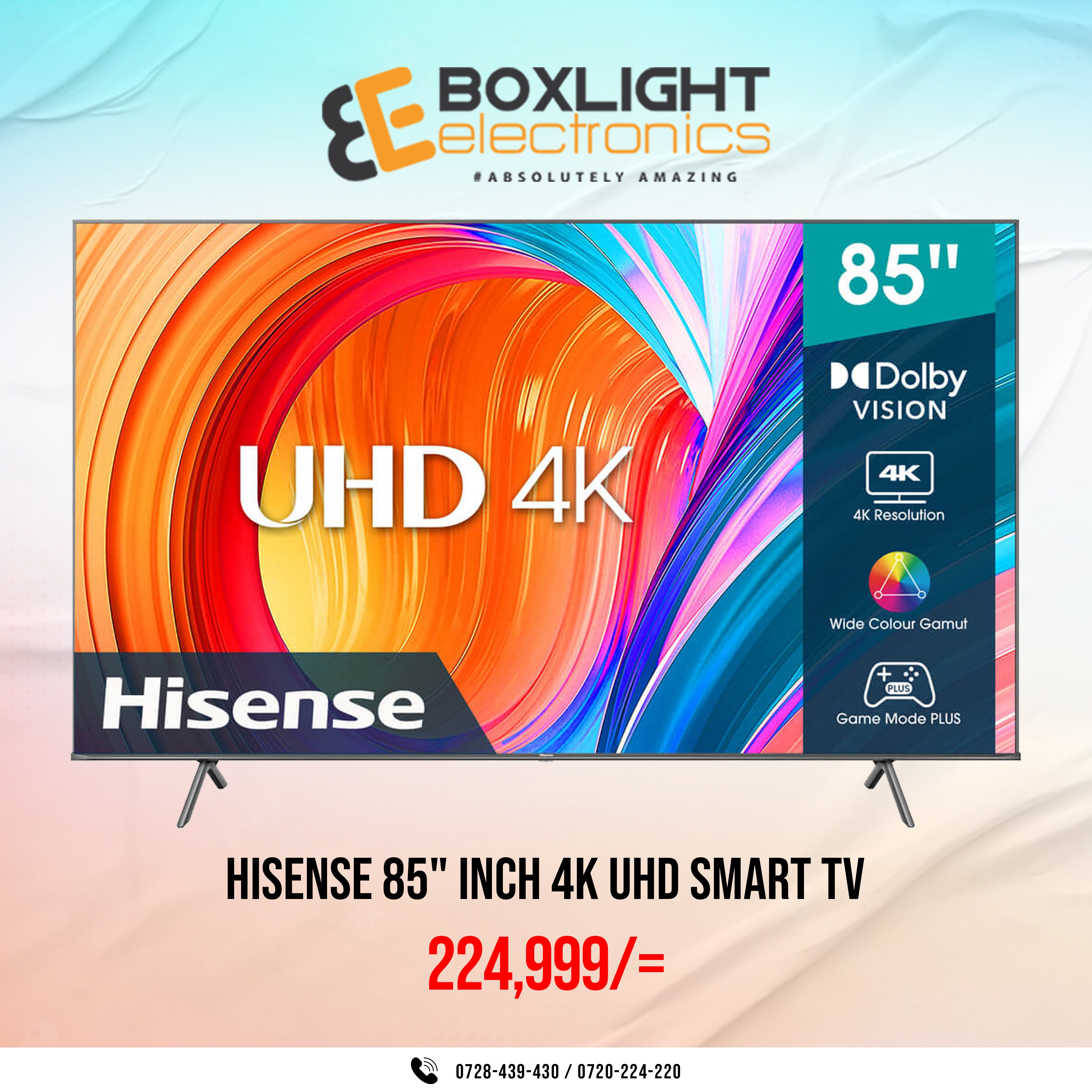 Hisense 85A7H 85 inch 4K UHD Smart TV