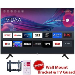 Hisense 58'' Inch 4K ULTRA HD SMART TV + Free wall bracket+tv guard