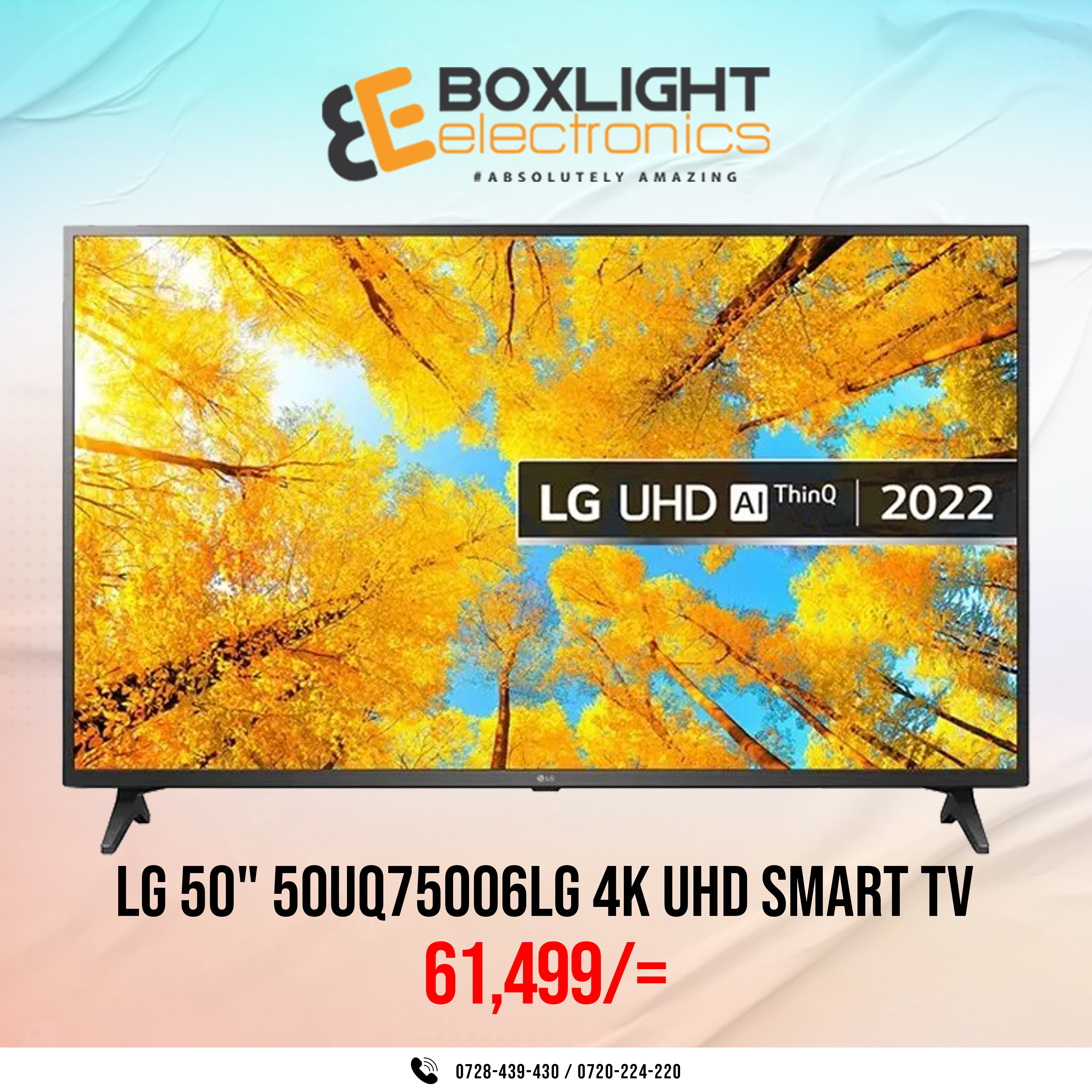 LG 50" Inch 50UQ75006LG 4K UHD UQ75 series Smart Tv